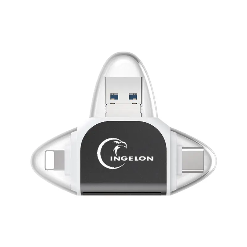 R015-black Переходник картридер Smart type c Micro SD card reader Lector De Tarjeta карта памяти USB адаптер e-Reader для iPhone 11x5 6 7 8 iPad кардридер otg кард-ридер переходник usb micro sd usb reader аксессуары для ноутбука - Цвет: R015-black