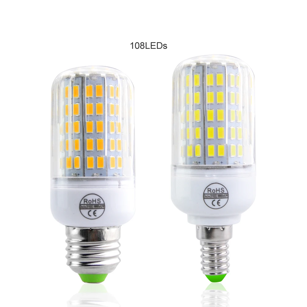 Светодиодная лампа E27 E14 5730 SMD 220 В 24 30 42 64 80 89 108 светодиодов|bulb light|led candle lightcandle light |