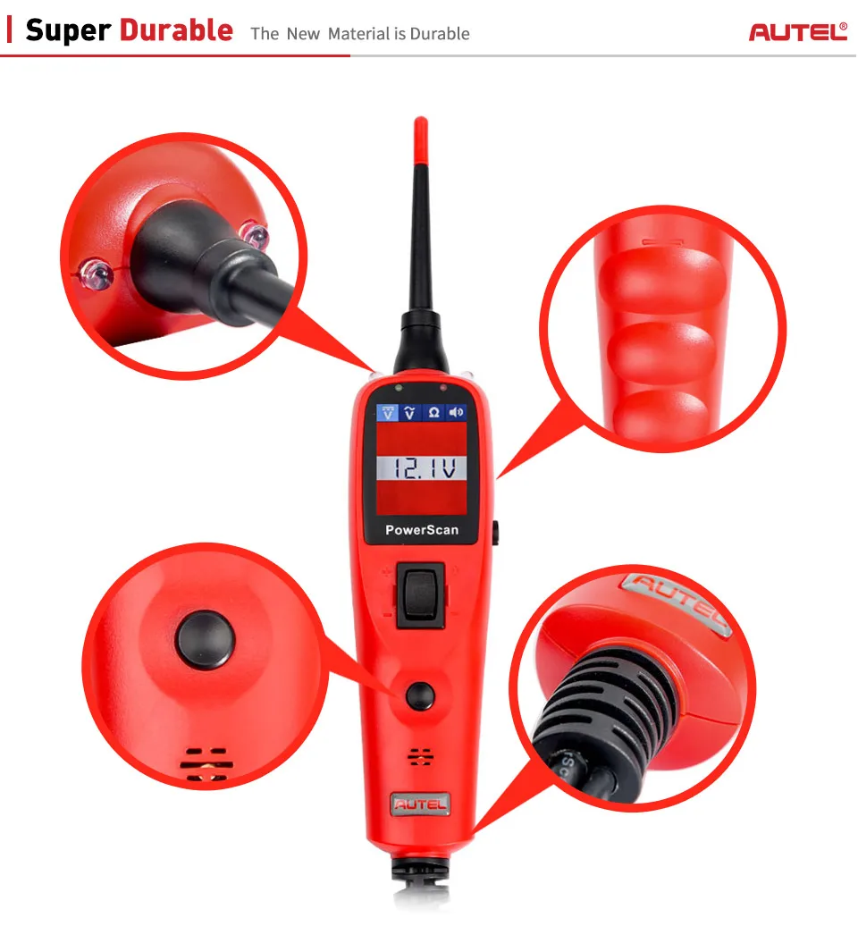 Autel PowerScan PS100 инструмент для диагностики электрической системы autel PS100 автомобильный OBD2 сканер автомобильный автоматический тестер батареи