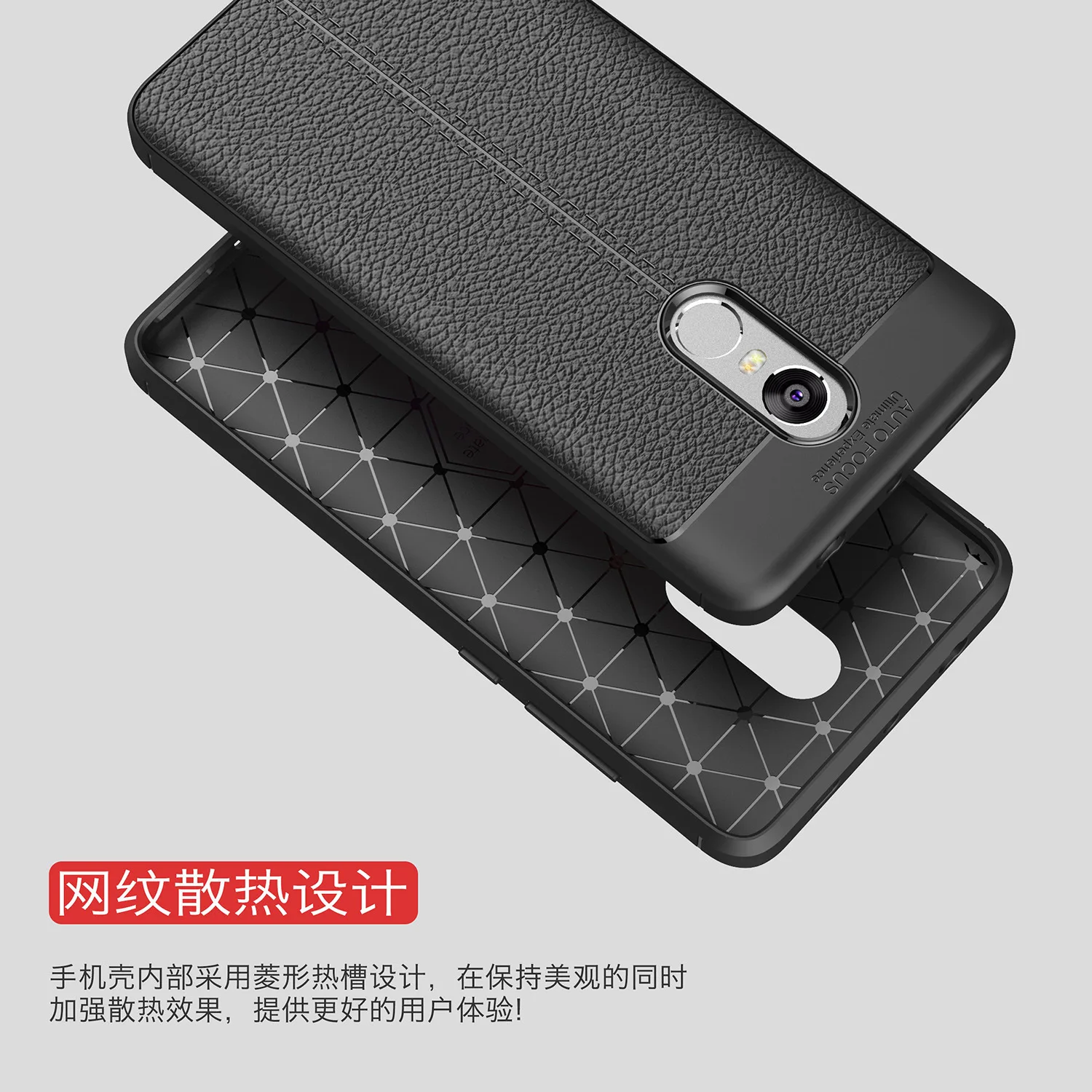 Чехол ALIVO для Xiaomi Redmi Note 4 новый дизайн 2 в 1 ТПУ + кожаный узор полное покрытие