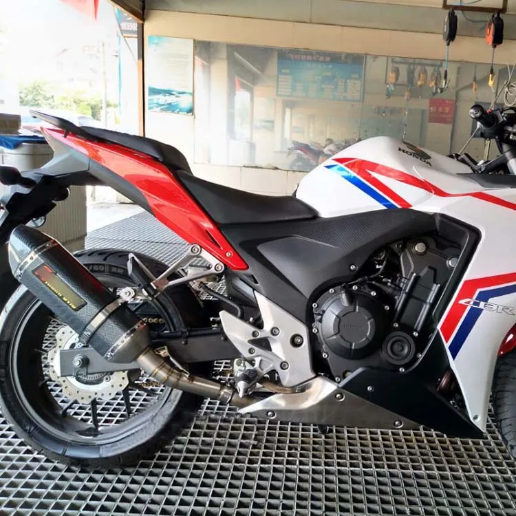 Мотоцикл Слипоны для CBR300R выхлопной системы трубы среднего связывания трубы весь набор трубы для Honda CBR300R CB300F CB300R