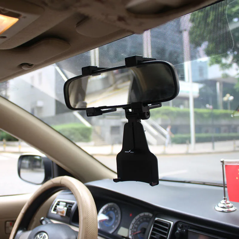 1 шт. Автомобильное зеркало заднего вида мобильный телефон Регулируемая