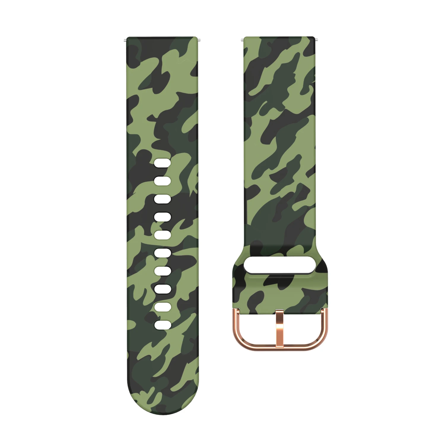 Camo green Камуфляжный силиконовый ремешок для часов Ремешок для Garmin Forerunner 645 музыка 245 245 м Смарт часы замена Браслет 20 мм ремешок - Цвет ремешка: Camo green