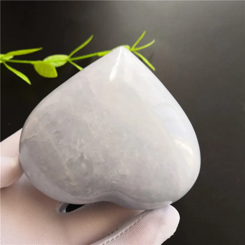 

Natural Crystal Heart Hand Made Celestite Quartz Gemstones Chakra Stone Heart Reiki Healing Specimen Fengshui Collection