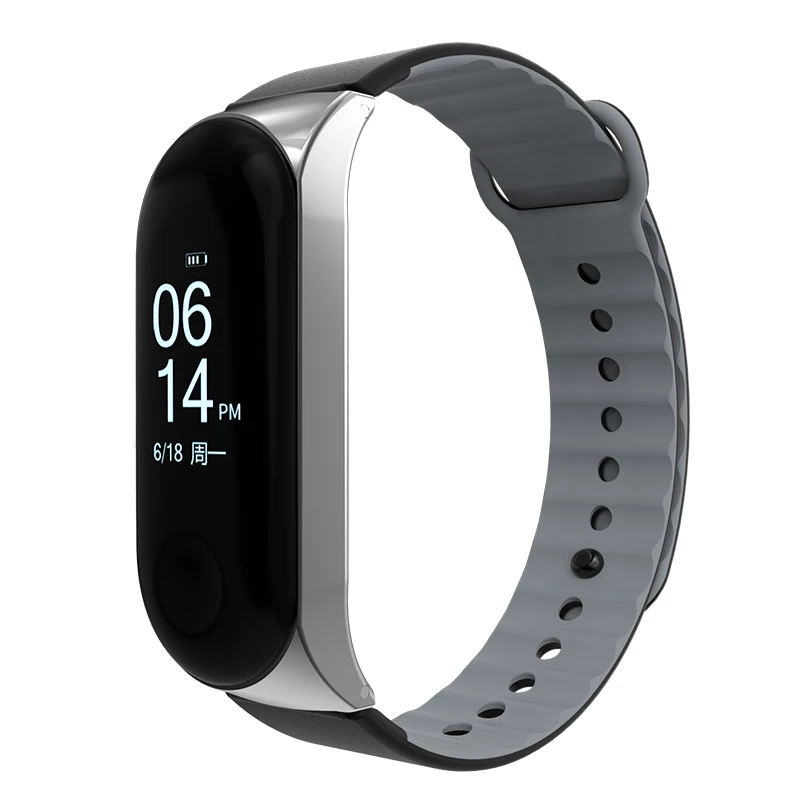 Браслет Для Xiaomi Band 4 и 3 сменный ремешок из нержавеющей стали аксессуары для Xiomi