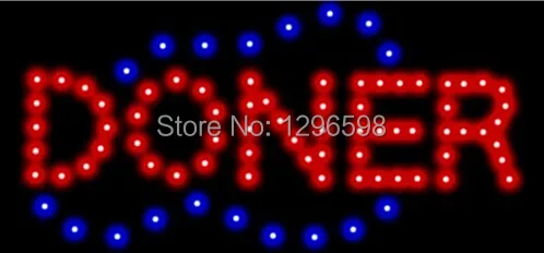 

CHENXI hot sale custom 10x19 Inch Semi-outdoor Ultra Bright running doner led display sign