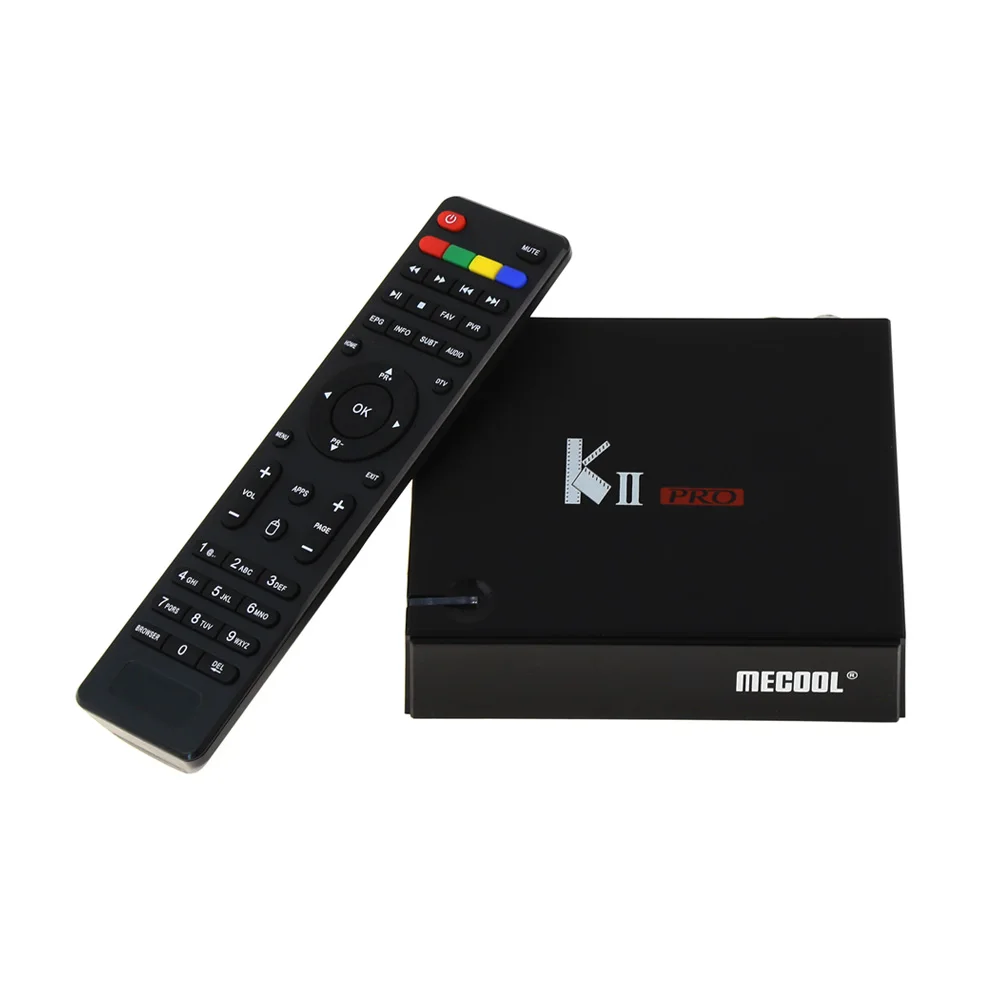 DVB-S2 DVB-T2 KII Pro tv Box Android 7 1 четырехъядерный процессор Amlogic S905D 2 ГБ + 16 Гб 4G и 5G WiFi Bluetooth 4 0