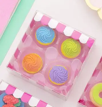 CupCake 4в1 карандаш для суши, торта, Ластики для офиса, школы, креативные канцелярские принадлежности, Kawaii Kids Prize Writing, рисование, студенческий подарок - Цвет: CupCake