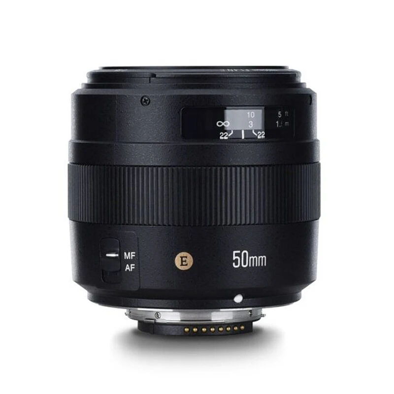 Объектив YONGNUO YN50mm F1.4 / F1.4N E Standard Prime Большая диафрагма ручной фокус AF объектив MF для