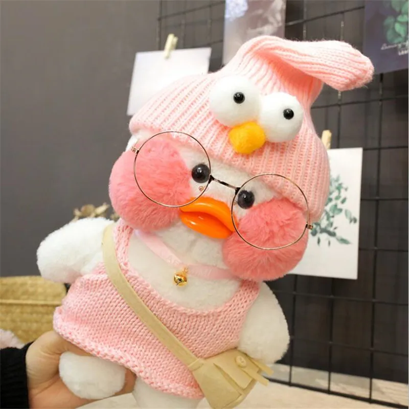 NO.4 30 см Kawaii Белый LaLafanfan кафе утка Плюшевые игрушки мультфильм милые животные Утка Мягкая кукла мягкие детские игрушки подарок на день рождения для детей - Цвет: NO.4