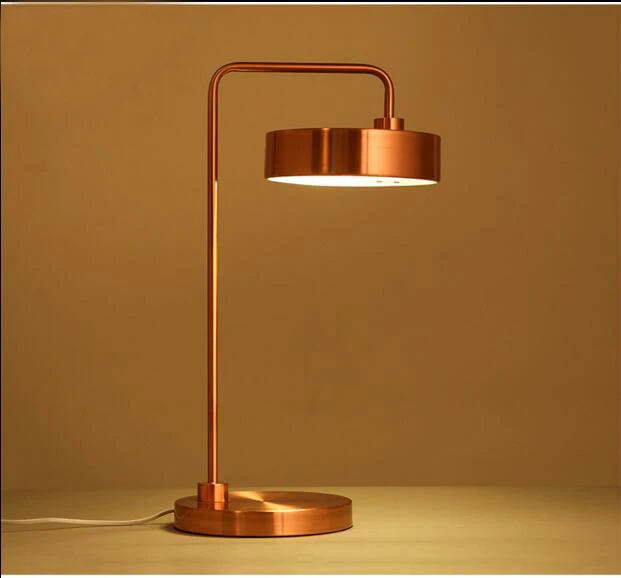 Скандинавское железное Стекло Настольная лампа для офиса учебы спальни тумбочка