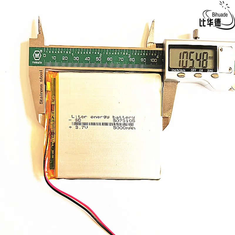 Литровая энергетическая батарея 5073105 5500 мАч литий-ионная батарея для 7 8 9 дюймов планшетный ПК 3,7 в полимерная батарея с