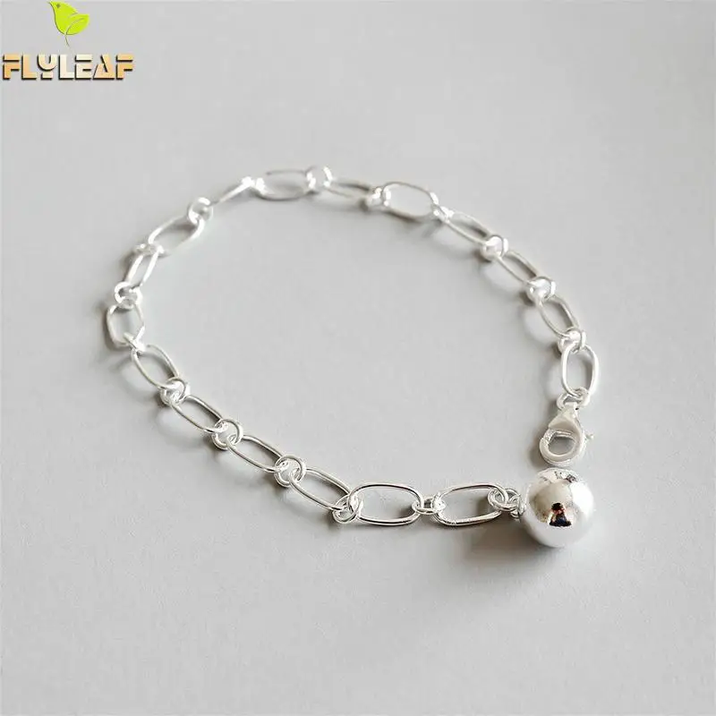 Женский браслет из серебра 925 пробы с бусинами|Гибкие и жесткие браслеты| |