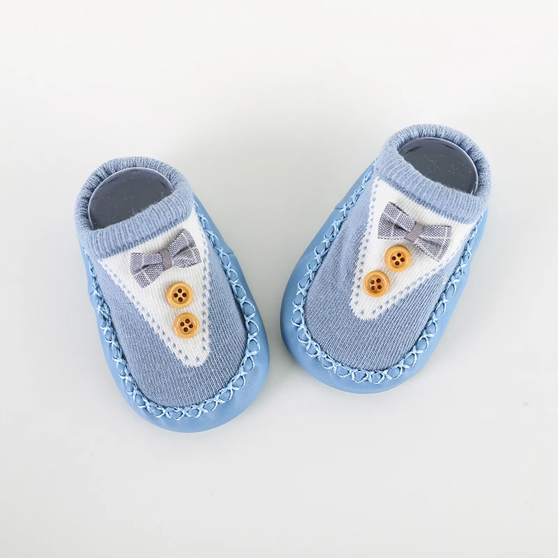 Носки для новорожденных обувь с забавным бантом и галстуком маленьких девочек