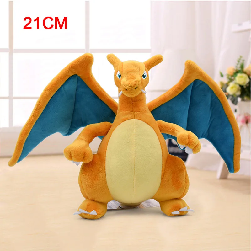 Charizard 14-45cm New Arrival Cute Charizard Pikachu Aipom Lucario Tyranitar Furret Soft Plush Dolls Toys for Children Christmas Gift - Цвет: Charizard