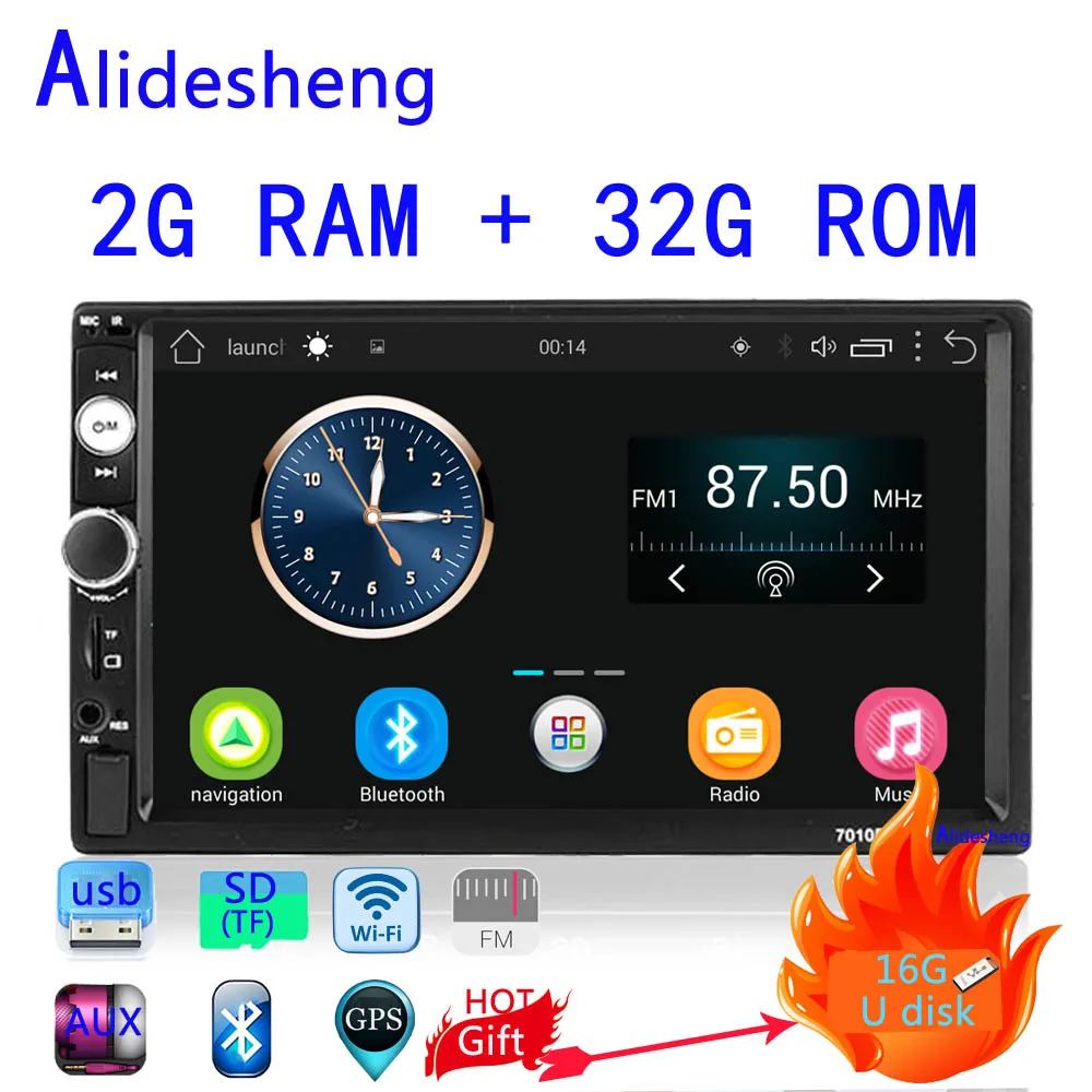 2din Android 2G ram 32G rom автомобильное радио gps навигация автомобильный мультимедийный