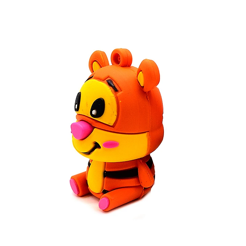 Usb флеш накопитель с мультяшными животными 64 ГБ 32 16 8 4g милая Тигровая кожа