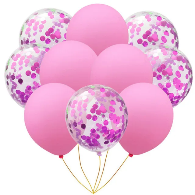 Balloon-10Pcs-Pink Пол раскрывает детский душ украшения шар установить его девочка его мальчик украшения Дети партии о ребенок для ребенка душ шары - Цвет: Balloon-10Pcs-Pink