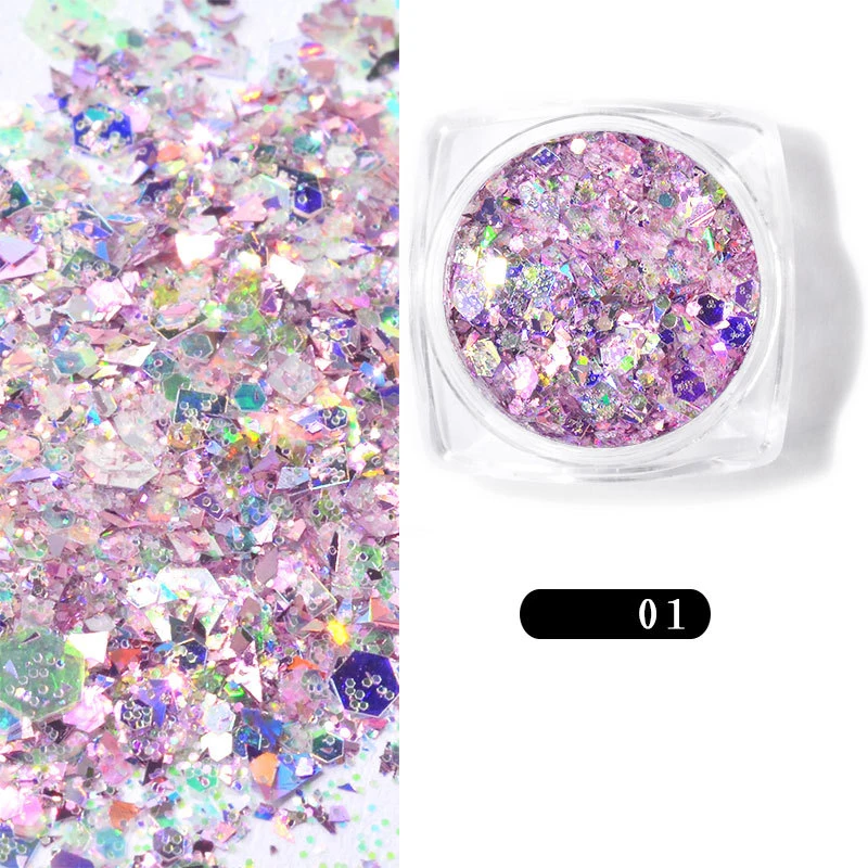 1 коробка с блестками аксессуары для украшения ногтей | Красота и здоровье