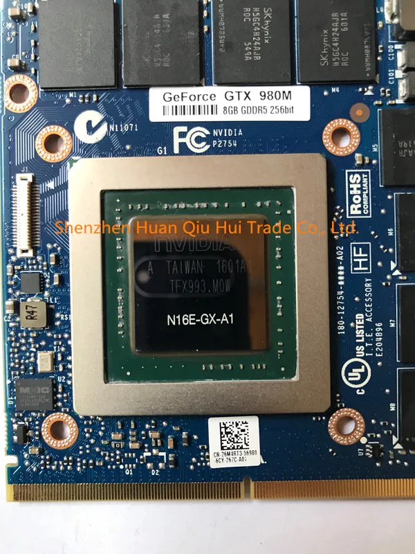 Покупайте его! GTX980M Графический графический процессор карта памяти N16E-GX-A1 8GB GDDR5