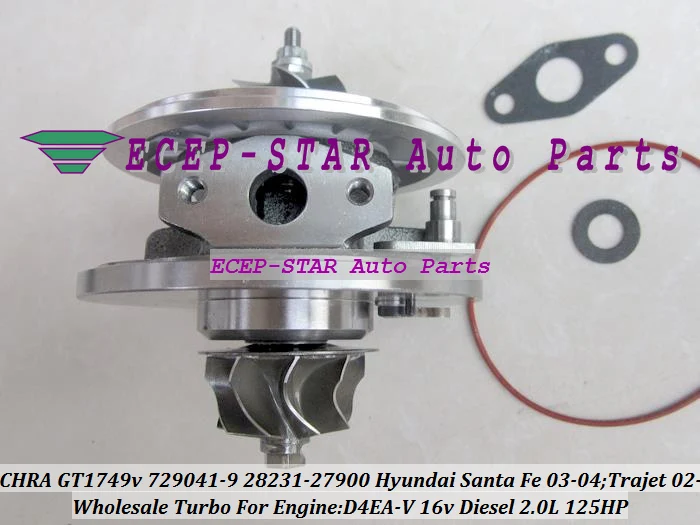 Турбокомпрессор GT1749V 729041 729041-5009S 28231-27900 для HYUNDAI Trajet Santa Fe CRDI 2003-05 D4EA-V 2.0L | Автомобили