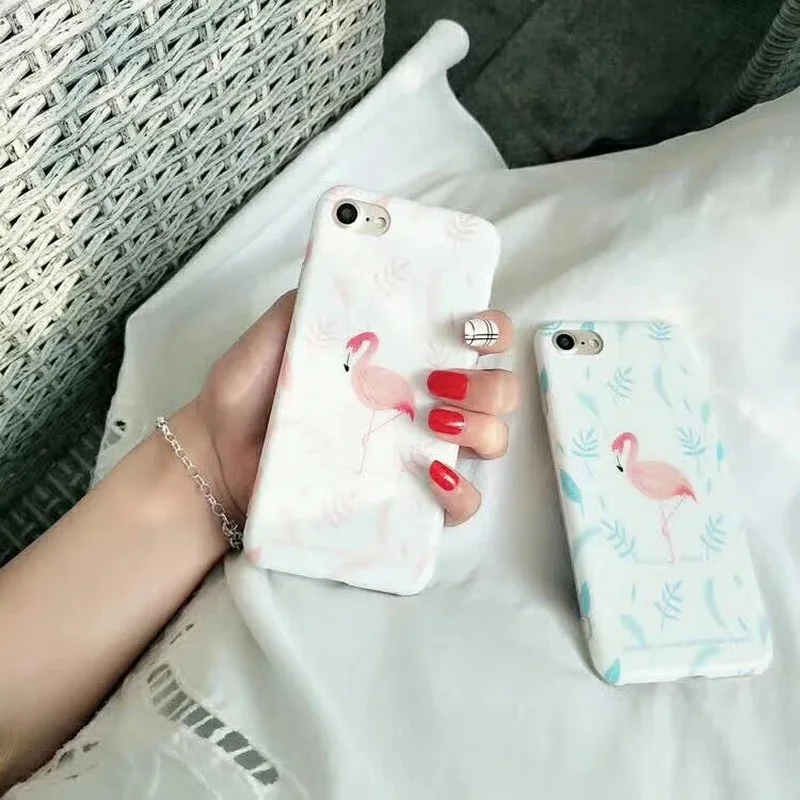 Flamingo mobile phone case for Iphone 7 6 6S 8 X cartoon back cover |