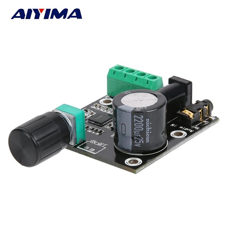 Цифровой усилитель AIYIMA PAM8610 звуковая плата класса D 12 в пост. Тока супертонкий 2x15