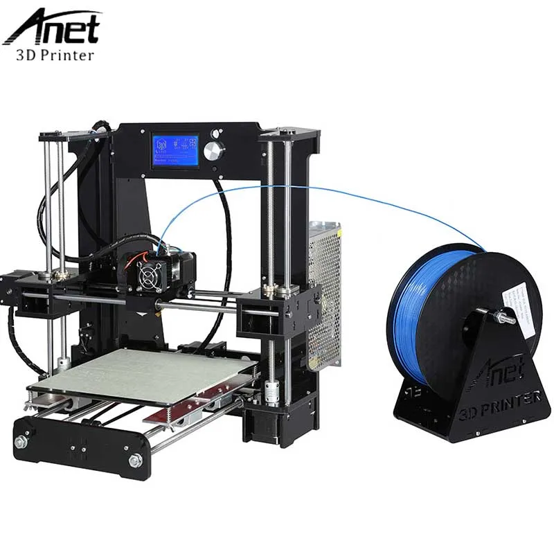 Anet A6 дешевый 3d принтер s DIY прецизионный новейший апгрейд опционально 1 кг нити