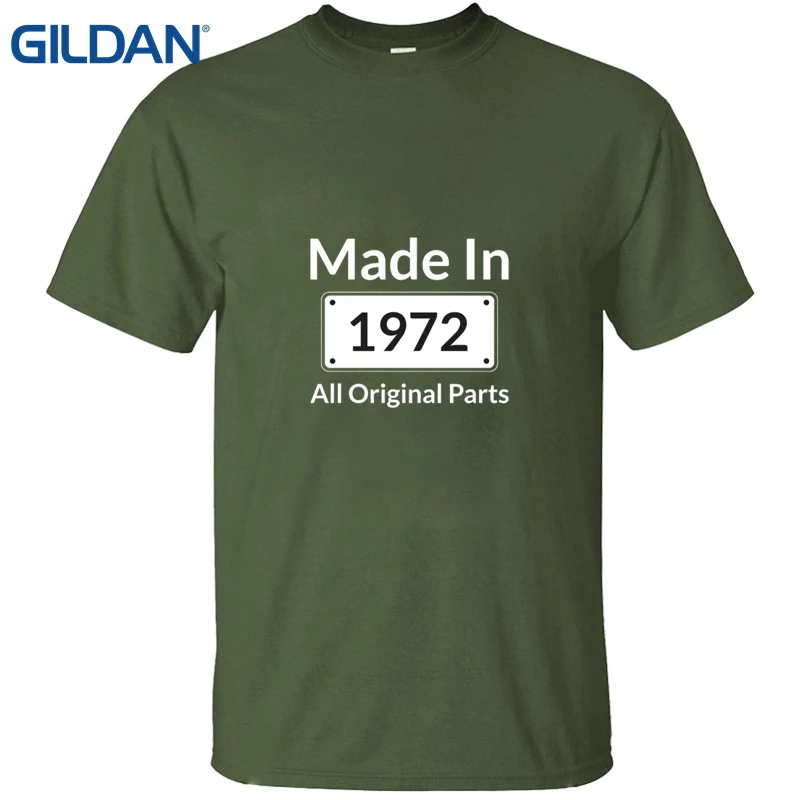 Сделано в 1972 синий Али рубашка Homme Gildan 4xl одежда хлопок короткий рукав хороший для