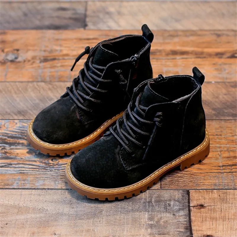 2019 Зима Модные штаны для ребенка Зимние сапоги из натуральной кожи Осенняя