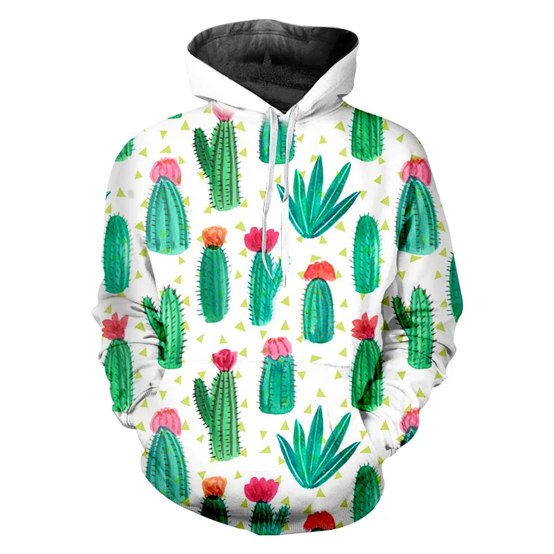 OGKB кактусы толстовки для женщин/мужчин хип хоп панк одежда рок стиль пуловеры 3d