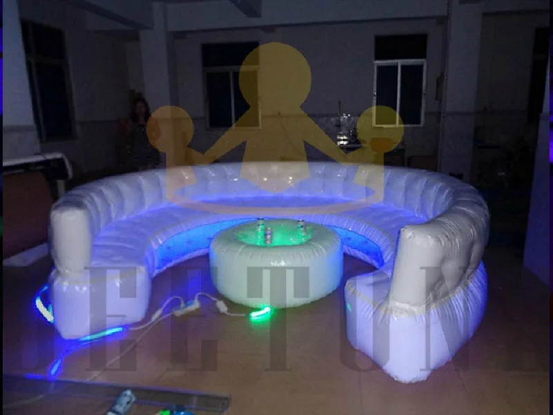 Бесплатная доставка 4 м портативный надувной диван из ПВХ на 6 человек круглый
