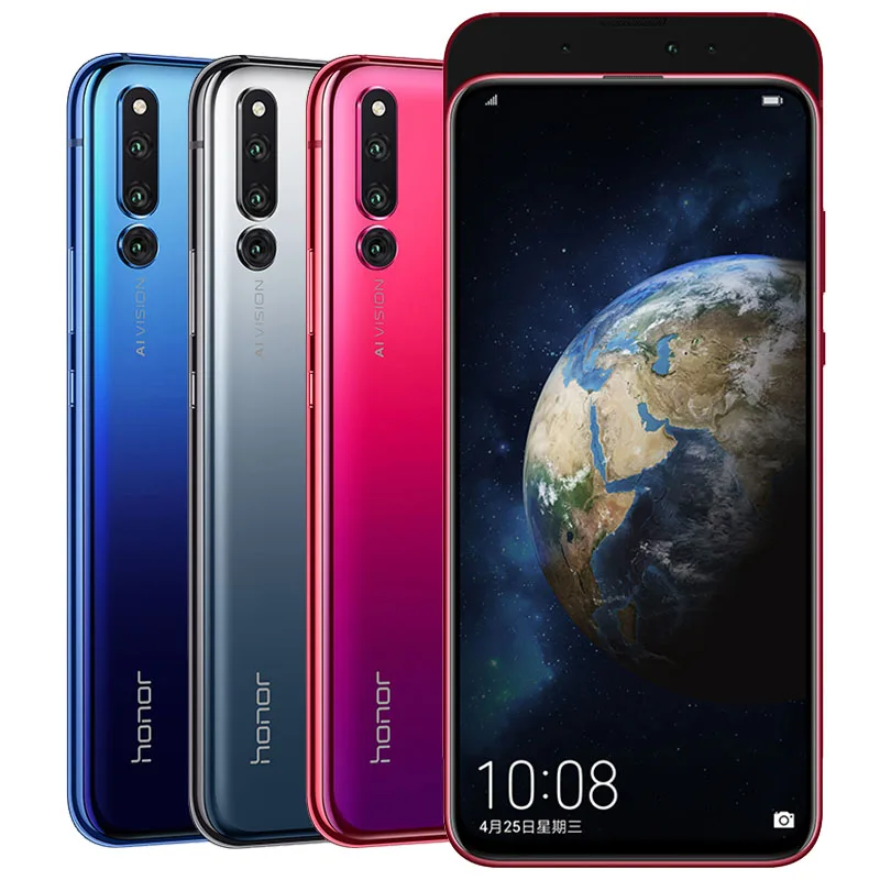 Оригинальный смартфон Google Play Honor Magic 2 Magic2 Kirin 980 6 ГБ 8 Гб ОЗУ 128 256 ПЗУ