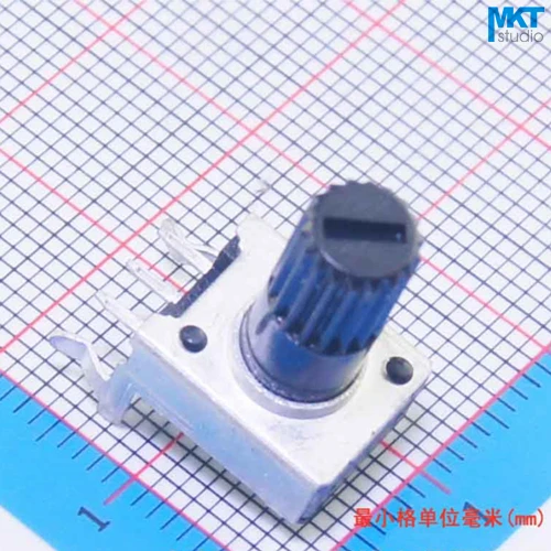 

500Pcs 10K(103) Ohm B-Type Linear 10mm Shaft Rotary Potentiometer Trimmer,Variable Resistor