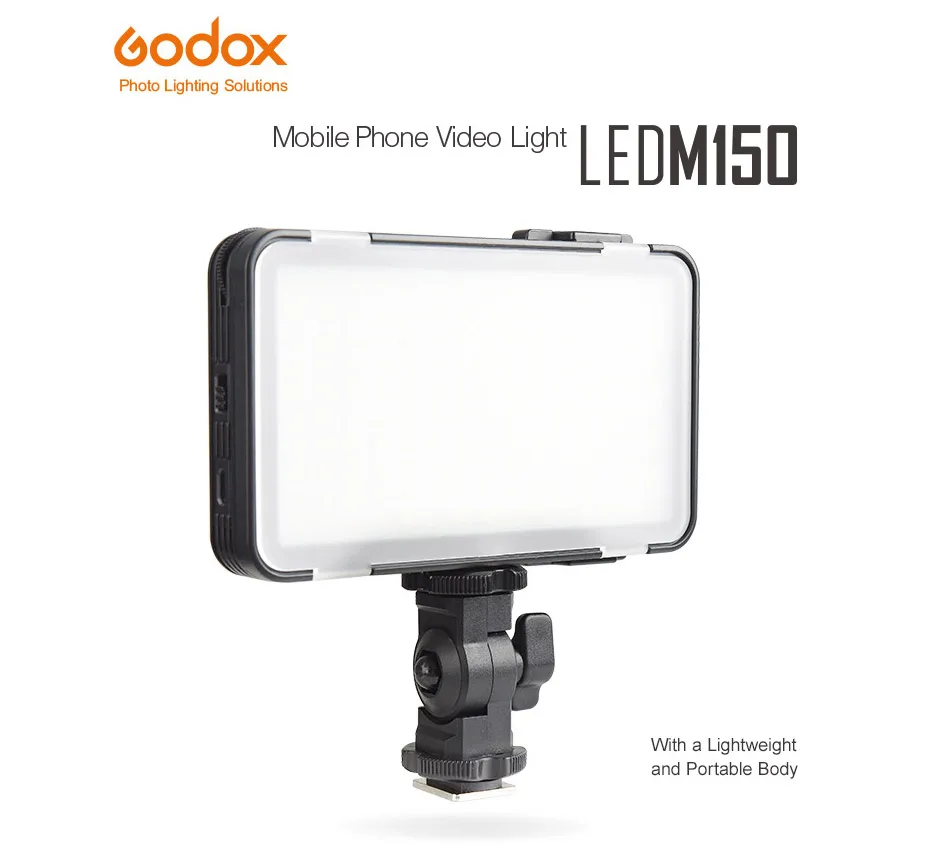 GODOX селфи свет лампы M150 5600 К Светодиодный белый Цвет светодиодный панель для Iphone