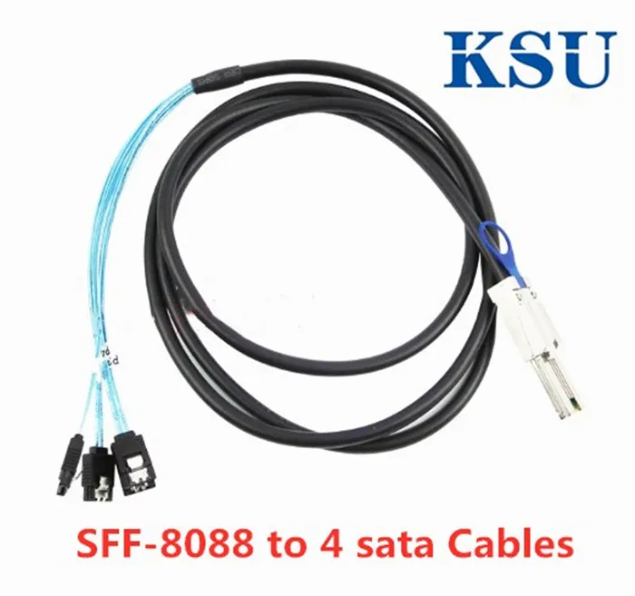 Внешний многополосный сервер SAS мини с разъемом 4 sata 3 6 Гбит/с 1 2 м|Компьютерные