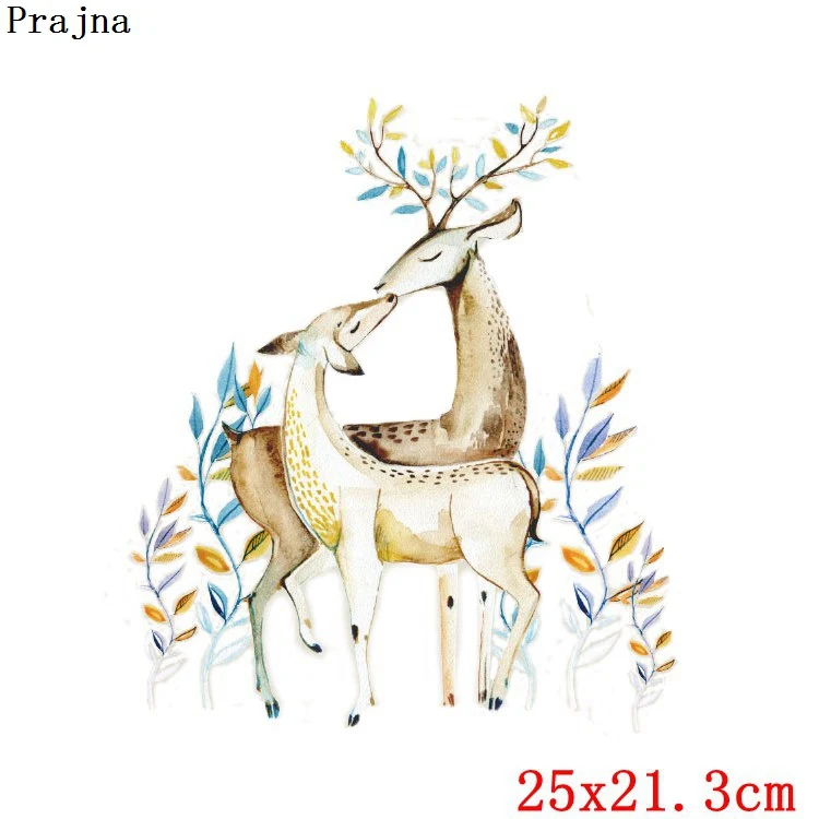Латунь Prajna, с единорогом, железная наклейка для переноса цветов, Льва, собаки, различных кошек, слонов, горячая Распродажа, Виниловая наклейка для одежды, самодельная аппликация - Цвет: Латунь