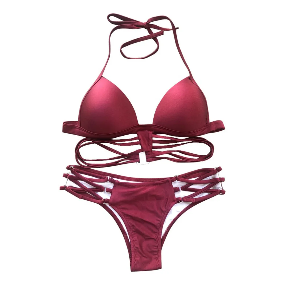 2019 женский летний Повседневный Спортивный пикантный комплект бикини пляжный