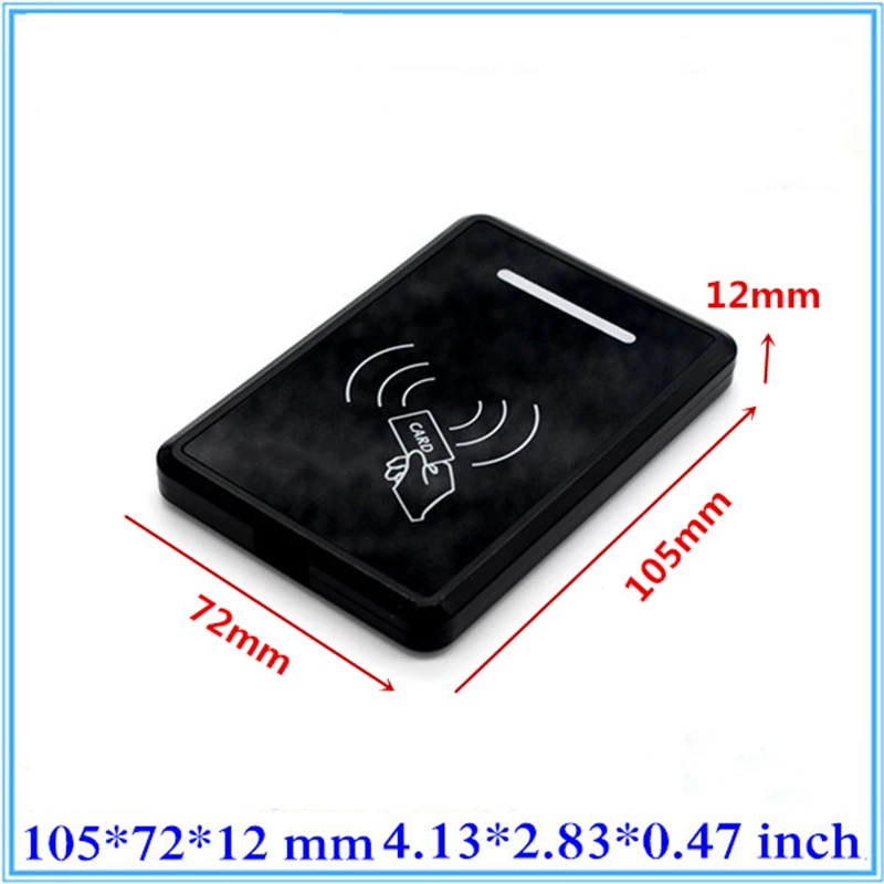 Пластиковый корпус для считывания карт 105*72*12 мм проектная коробка RFID пластиковый