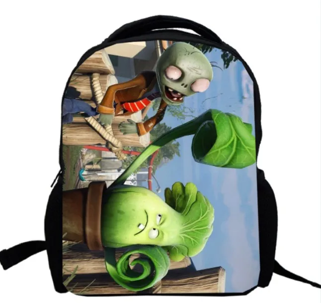 15 дюймов растения PK рюкзак зомби двухслойная детская мультяшная игра PVZ мужские
