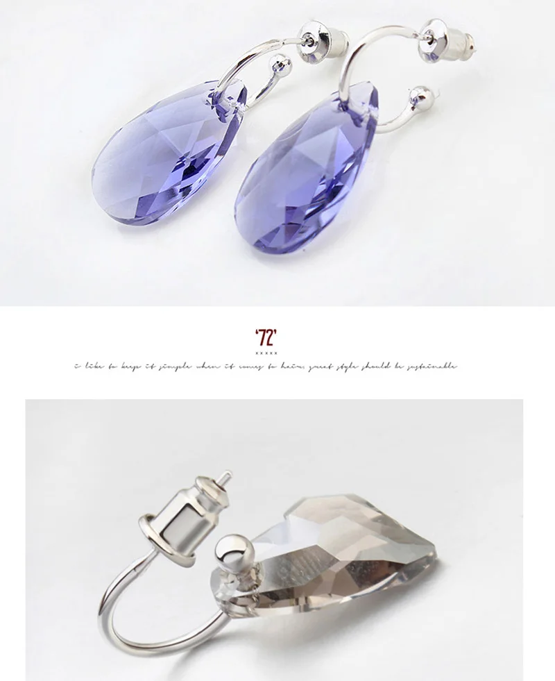 Женские серьги из 100% оригинальных кристаллов Swarovski модные ювелирные изделия