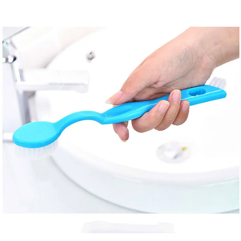 sticky clean 1Pcs Multi - Functional Double Headed Long Handle Cleaning Shoe Brush Toilet Decontamination Tool073 | Дом и сад