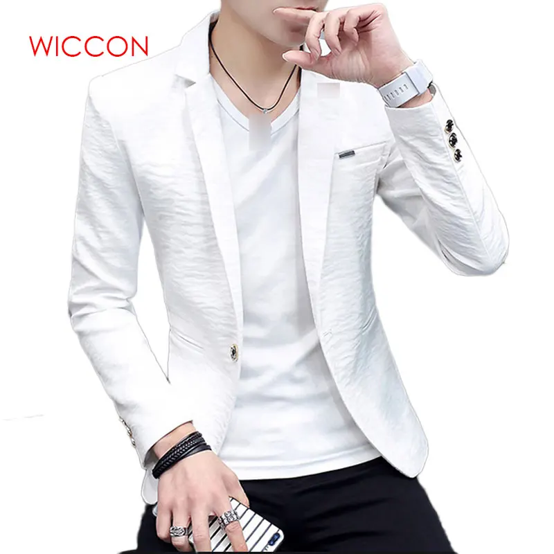 

Men's Solid Male Thin Wild Personality Spring & Summer Solid Color Leisure Blazer