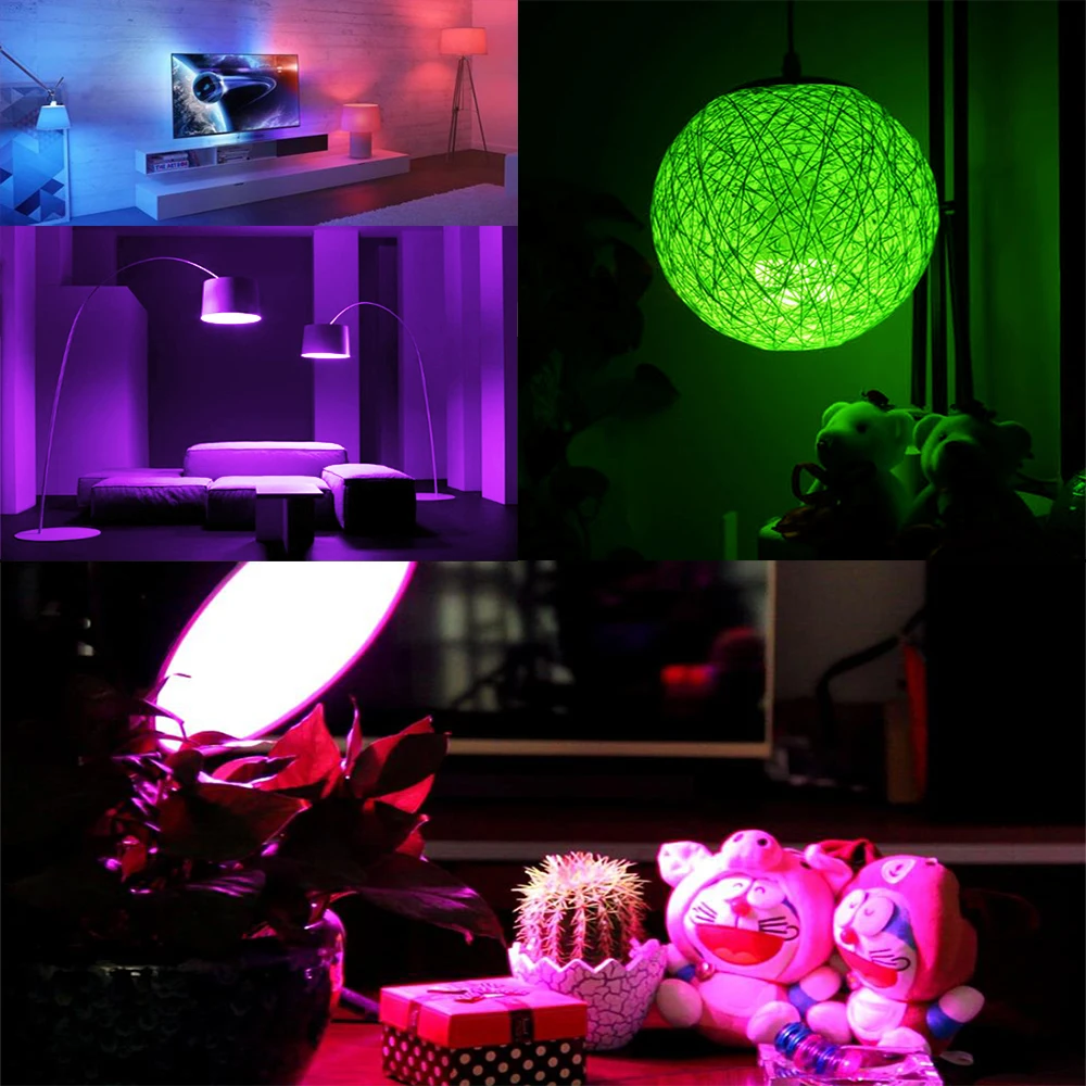 

85-265V rgb 5W 24key color changing Bulb LED Spotlight E27 16 Color Magic holiday Dimmable Stage Light IR Remote Control