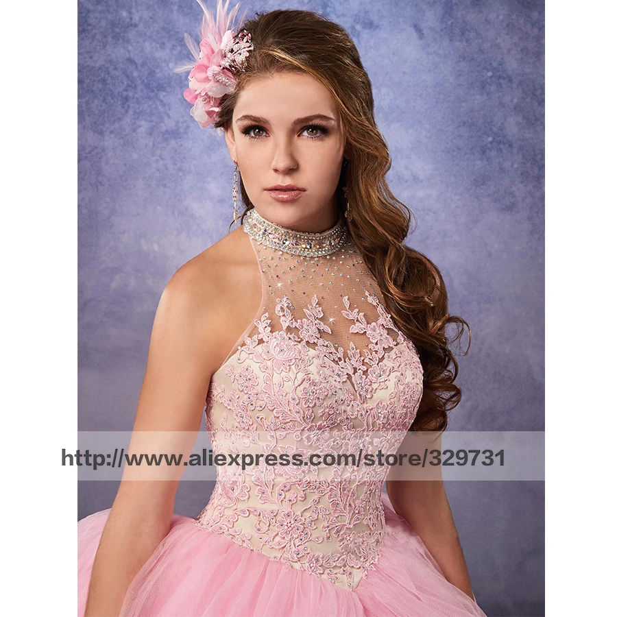 Хитрый Vestidos De 15 Anos Дебютантка Бальные Платья Кружева Аппликация Плюс Размер