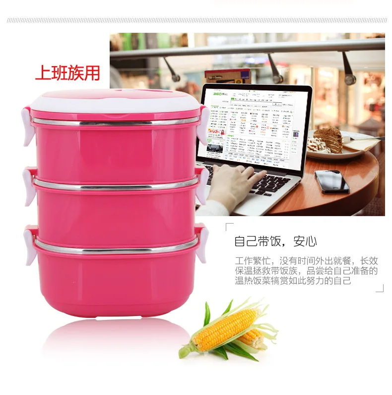 Bento box из нержавеющей стали Термос Ланч-бокс квадратный экологичный студенческий контейнер для еды портативный многослойный тепловой Ланч-бокс