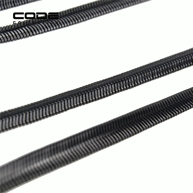 Цепочка многослойная женская с черным покрытием и кулоном | Украшения аксессуары