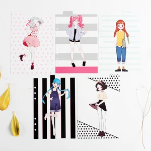 Спиральные разделители для блокнота A5A6, 6 отверстий, оригинальные креативные, для школьников и студентов, Канцтовары