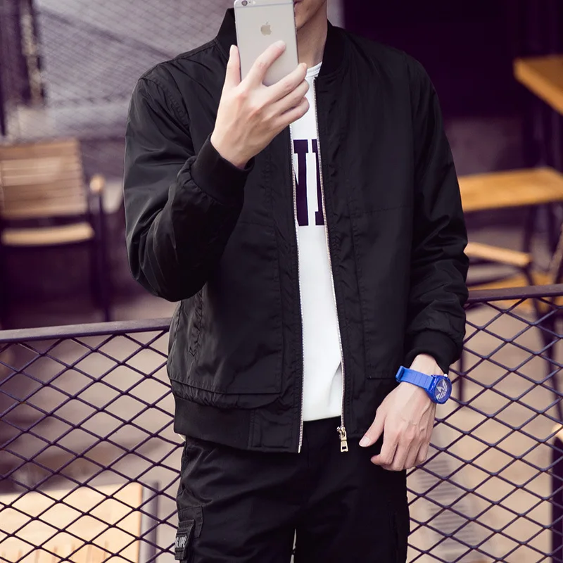 Новая молодежная Повседневная куртка на весну и осень мужской кардиган молнии