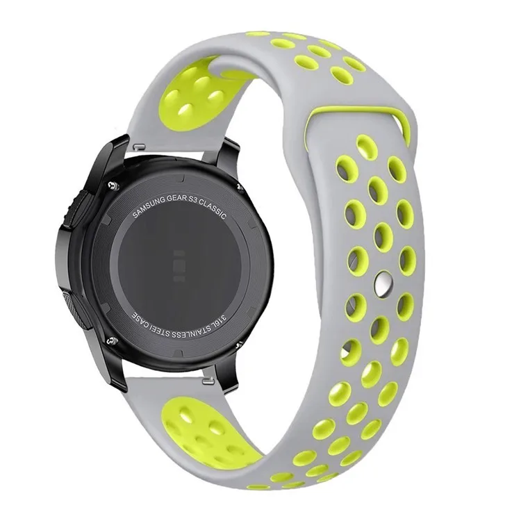 Силиконовый ремешок 22 мм 20 мм для samsung Galaxy Watch 42 мм 46 мм active gear S2 sport S3 Frontier Classic Band huami amazfit bip band